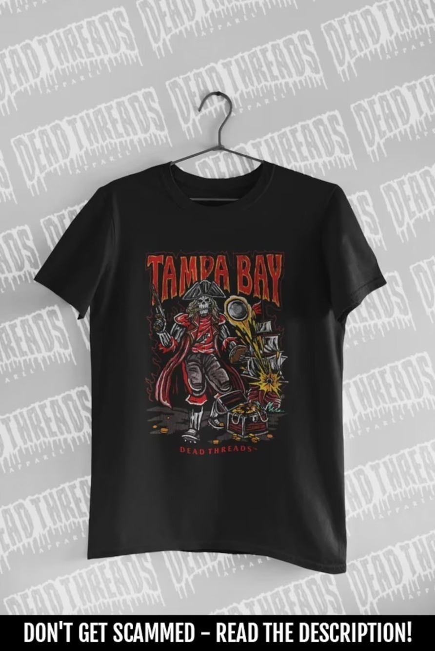 TAMPA BAY FOOTBALL Shirt Dead Threads Football Tshirt Nfl